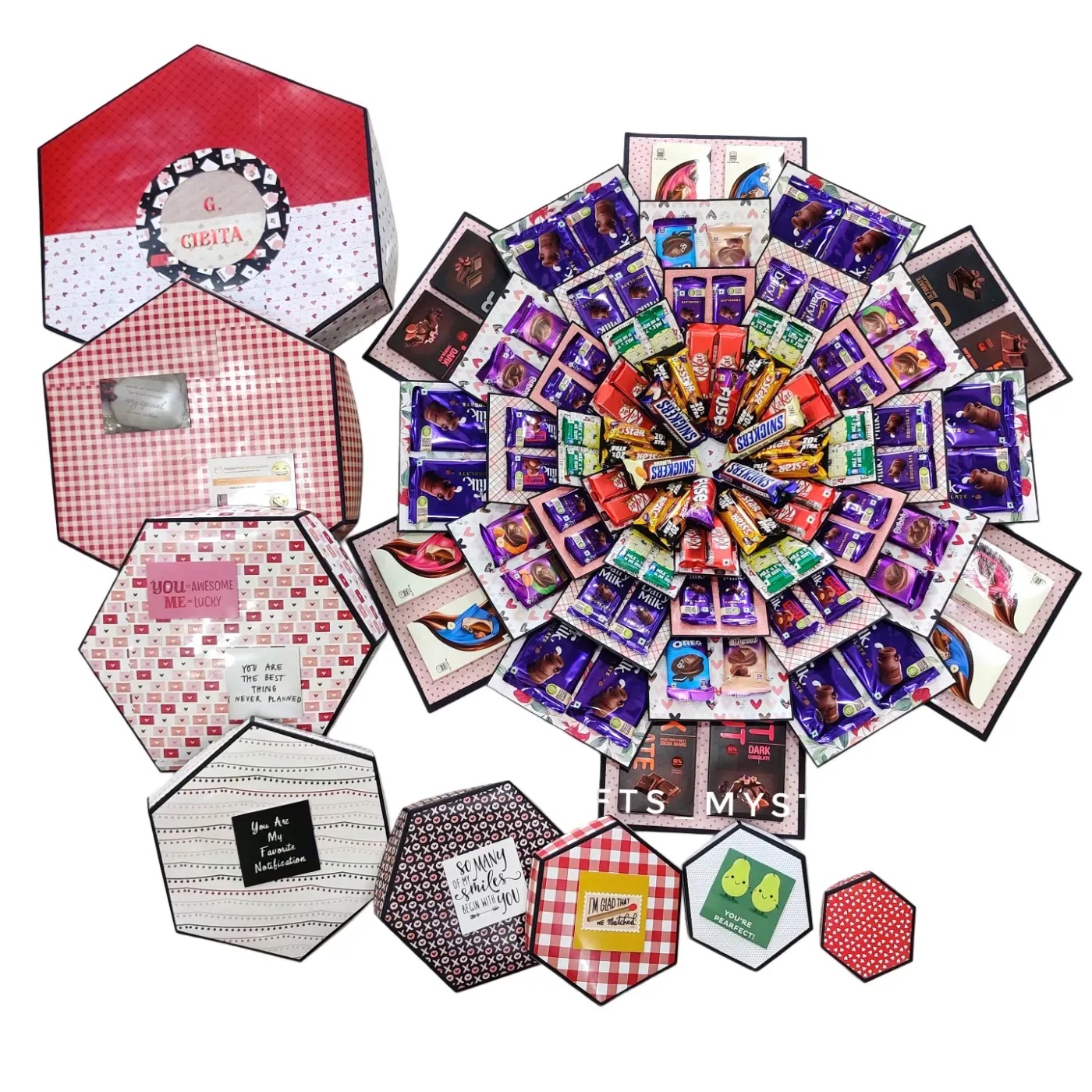 9 LAYER BIGGEST DECORATIVE CHOCOLATE LOVER CEB